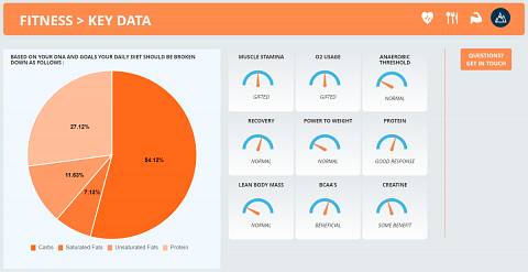 My daily diet wheel for optimizing fitness.