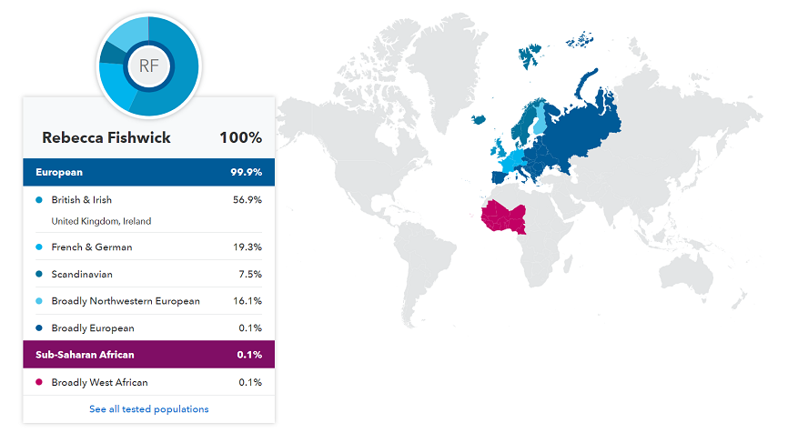 The 23andMe ancestry map The 23andMe ancestry map