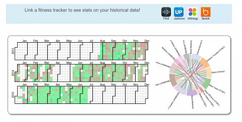 A diagram showing what my fitness stats would look like.