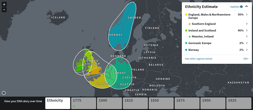 The Ancestry DNA Story map The Ancestry DNA Story map
