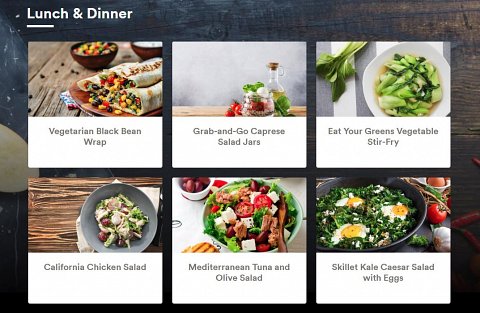 My lunch and dinner recommendations.