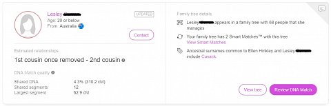 An example of one of my matches.