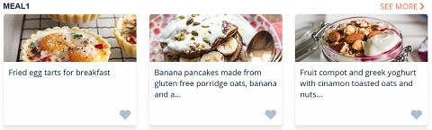 A sample from my meal options.